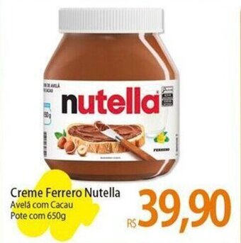 Atacadão Creme Ferrero Nutella Avelá com Cacau Pote com 650g oferta