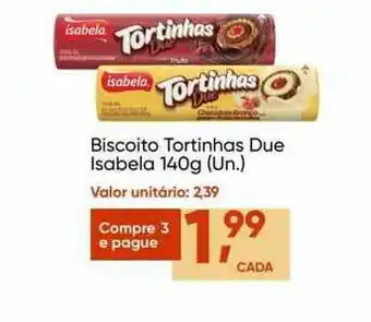 Biscoito Tortinhas Due Isabela 140g