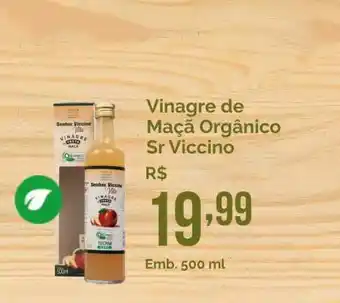 Oba Hortifruti Vinagre De Maçã Orgânico Sr Viccino 500ml oferta