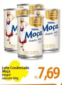 Atacadão Leite Condensado Moça Integral Lata com 395g oferta