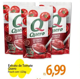 Atacadão Extrato de Tomate Quero Pouch com 1,02kg oferta