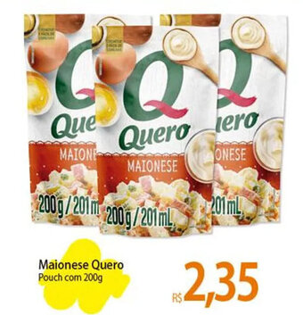 Atacadão Maionese Quero Pouch com 200g oferta