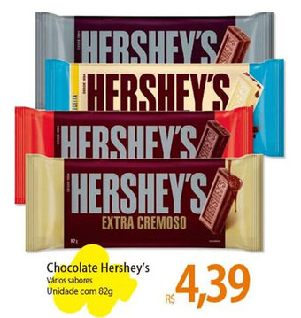 Atacadão Chocolate Hershey's Vários sabores Unidade com 82g oferta