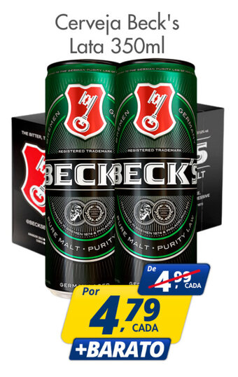 Delta Supermercados Cerveja Beck's Lata 350ml oferta