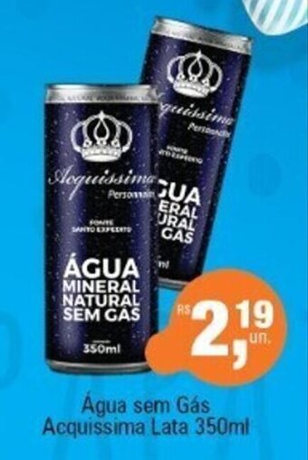 Supermercados Alvorada Água sem Gás Acquissima Lata 350ml oferta