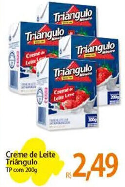 Atacadão Creme de Leite Triângulo TP com 200g oferta