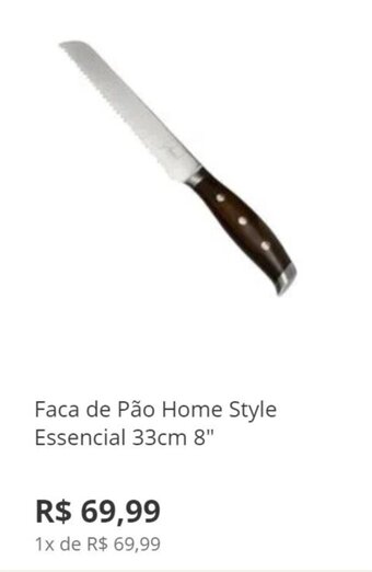 Faca de Pão Home Style Essencial 33cm 8"