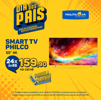 Multiloja SMART TV PHILCO 55" 4K oferta