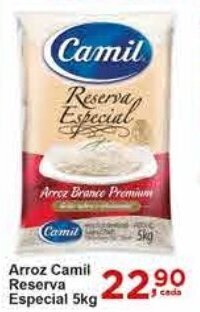Rossi Supermercado Arroz Camil Reserva Especial 5kg oferta