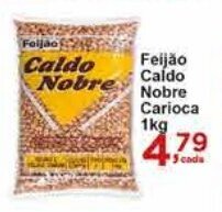 Rossi Supermercado Feijão Caldo Nobre Carioca 1kg oferta