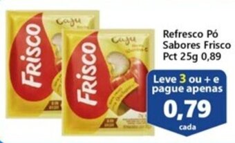 Refresco Pó Sabores Frisco Pct 25g