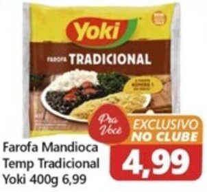 Farofa Mandioca Temp Tradicional Yoki 400g