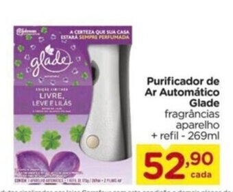 Carrefour Purificador de Ar Automático Glade fragrâncias aparelho + refil - 269ml oferta