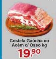 Rossi Supermercado Costela Gaúcha ou Acém c/ Osso kg oferta