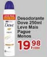 Rossi Supermercado Desodorante Dove 250ml Leve Mais Pague Menos oferta
