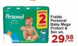 Rossi Supermercado Fralda Personal Fralda Baby Mega Protect & Sec un. oferta