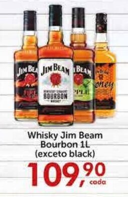 Rossi Supermercado Whisky Jim Beam Bourbon 1L (exceto black) oferta