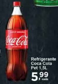 Rossi Supermercado Refrigerante Coca Cola Pet 1,5L oferta