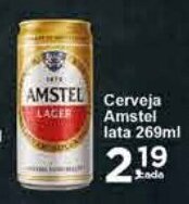 Rossi Supermercado Cerveja Amstel lata 269ml oferta