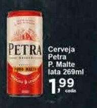 Rossi Supermercado Cerveja Petra P. Malte lata 269ml oferta