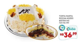 TORTA MARTA ROCHA NOZES BISTEK KG Quant Disp: 1000