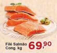 Rossi Supermercado Filé Salmão Cong. kg oferta