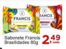 Rossi Supermercado Sabonete Francis Brasilidades 80g oferta