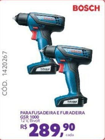 Telhanorte PARAFUSADEIRA E FURADEIRA GSR 1000 12 V, Bivolt oferta