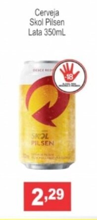 Calvo Atacadista Cerveja Skol Pilsen lata 350ml oferta