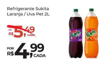 Refrigerante Sukita Laranja / Uva Pet 2L
