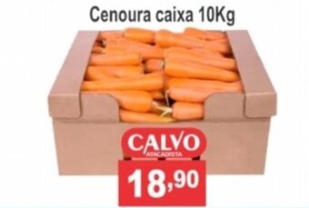 Calvo Atacadista Cenoura caixa 10kg oferta