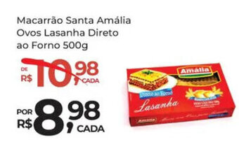 Super Luna Macarrão Santa Amália Ovos Lasanha Direto ao Forno 500g oferta