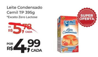 Super Luna Leite Condensado Cemil TP 395g oferta