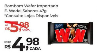 Super Luna Bombom Wafer Importado E. Wedel Sabores 47g oferta