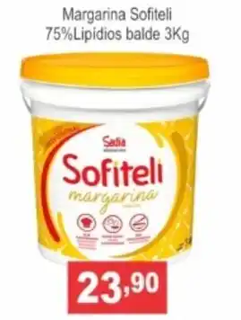 Calvo Atacadista Margarina Sofiteli 75% Lipidios balde 3kg oferta