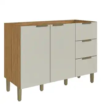 Benoit Balcão pia decibal co14231 montenegro 2portas 3gavetas sem tampo 120cm oferta