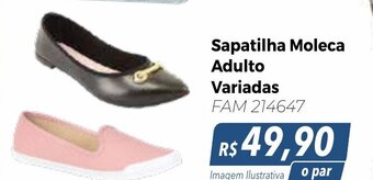 Hiper Moreira Sapatilha Moleca Adulto Variadas oferta