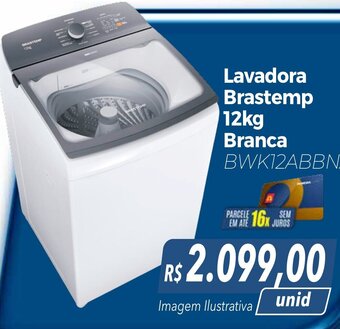 Hiper Moreira Lavadora Brastemp 12kg Branca oferta