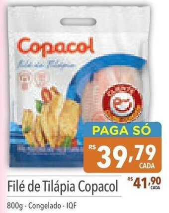 Supermercados Condor Filé de Tilápia Copacol 800g - Congelado - IQF oferta
