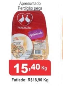 Calvo Atacadista Apresuntado Perdigao peca 1kg oferta