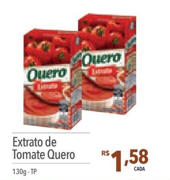 Supermercados Condor Extrato de Tomate Quero 130g - TP oferta