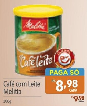 Supermercados Condor Café com Leite Melitta 200g oferta