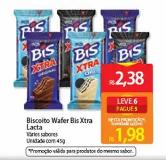 Atacadão Biscoito Wafer Bis Xtra 45g oferta