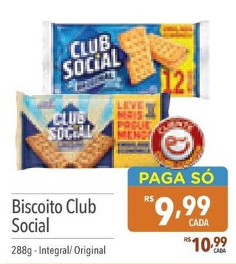 Supermercados Condor Biscoito Club Social 288g - Integral/ Original oferta