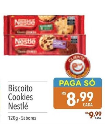 Supermercados Condor Biscoito Cookies Nestlé 120g sabores oferta