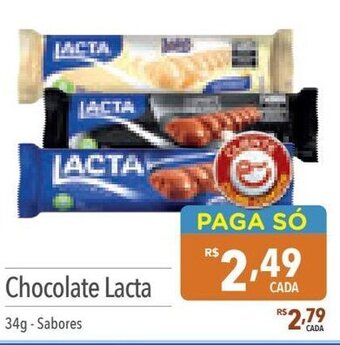 Supermercados Condor Chocolate Lacta 34g-Sabores oferta