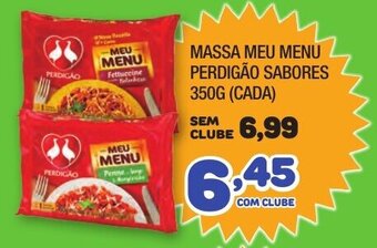 Costazul Supermercados Massa Meu Menu Perdigao sabores 350g (cada) oferta