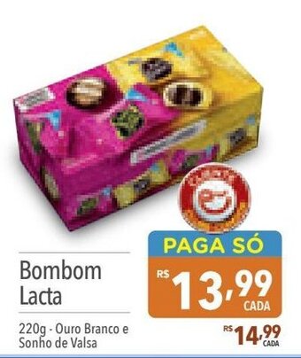 Supermercados Condor Bombom Lacta 220g-Ouro Branco e Sonho de Valsa oferta