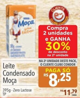 Supermercados Condor Leite Condensado Moça 395g Zero Lactose TP oferta