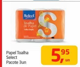 Tenda Atacado Papel toalha select pacote 3un oferta